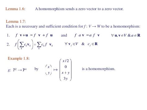 Homomorphisms