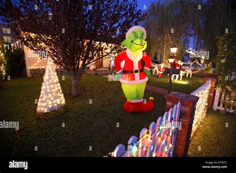 Candy Cane Lane, El Segundo, Los Angeles, California Stock Photo - Alamy