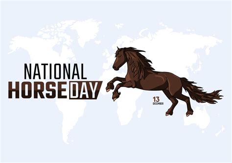 vector graphic of national horse day good for national horse day ...