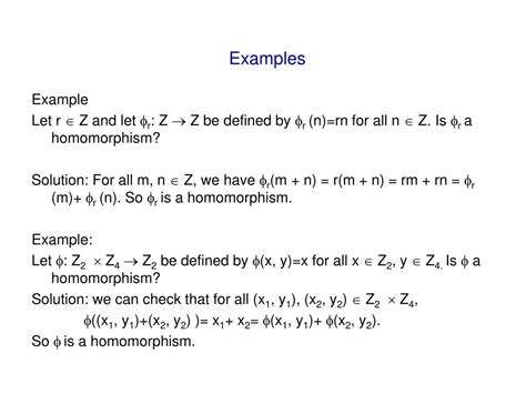 PPT - Section 13 Homomorphisms PowerPoint Presentation, free download ...