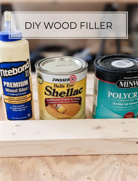 DIY Wood Filler - 3 Ways! - Pine and Poplar