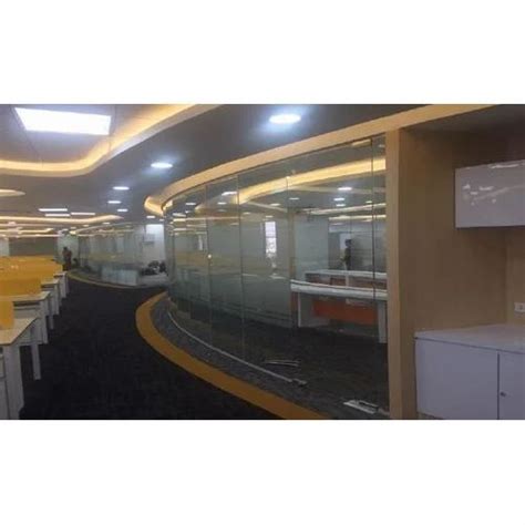 Curved Glass Partition at Rs 375/square feet | Glass Partition in Pune ...