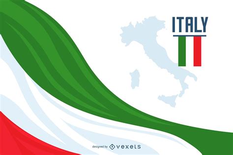 Italy Flag Background Design Vector Download