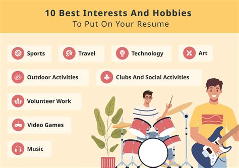 List of Interests and Hobbies to Put on Your Resume