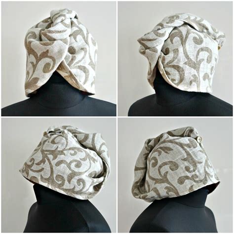 Sauna Hat for Women. 100% Linen Sauna Hat. Hat-turban for Sauna, SPA ...