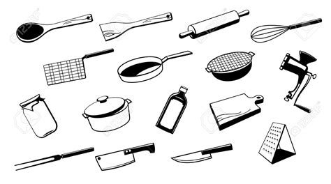 Kitchen Utensil Silhouette at GetDrawings | Free download