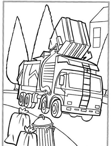 Garbage Truck Printable Coloring Pages | Stephenson