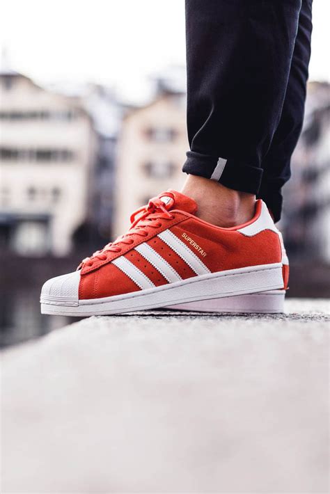 ADIDAS Superstar Suede Red White Red | SOLETOPIA