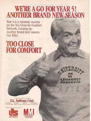 Ted Knight Too Close For Comfort 1984 Ad- We're a go for year 5! | eBay