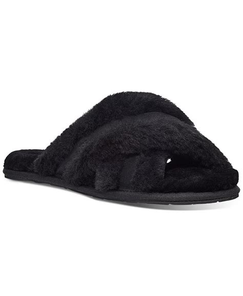 UGG® Scuffita Fluffy Slip-On Sandals - Macy's