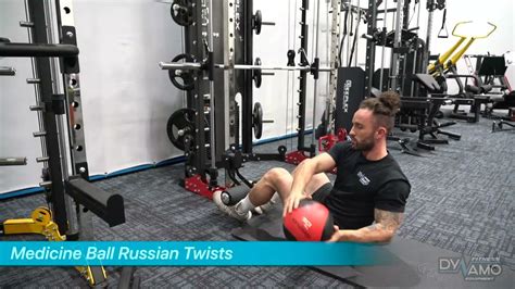 Medicine Ball Russian Twist - Dynamo Fitness