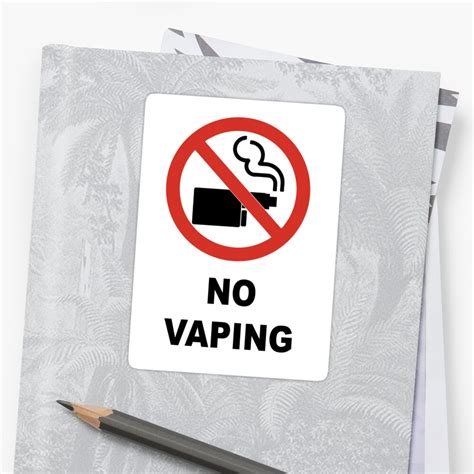 "No Vaping" Sticker by srucci | Redbubble