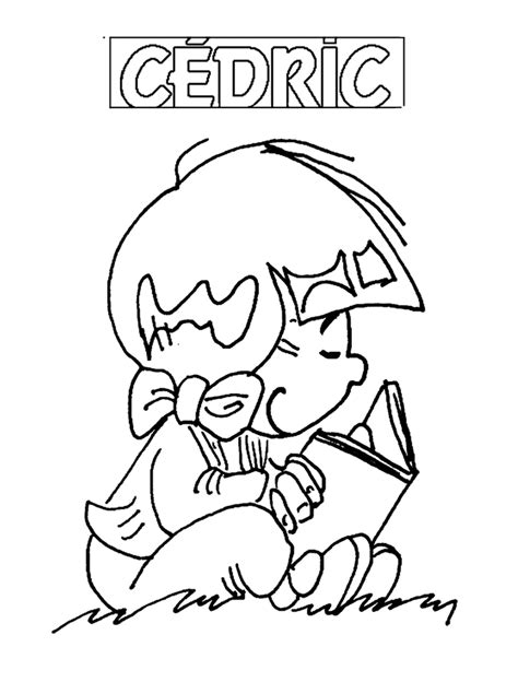 Coloring of Cedric for children - Cedric Coloring Pages for Kids