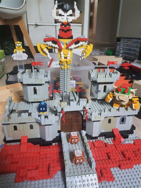 I built Bowser castle from Mario RPG using old medieval Lego : r/MarioRPG