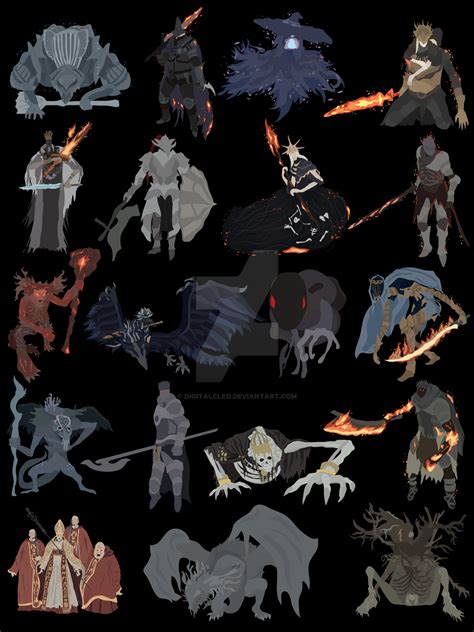 Dark Souls III - All bosses by DigitalCleo on DeviantArt