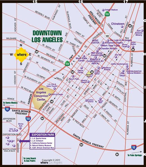 Downtown Los Angeles Map Printable - Darsie Francesca