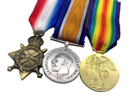 World War One Medal Trio, 1914/15 Star, British War And Victory Medals ...