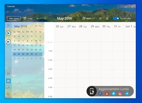 Así se verá la aplicación de Calendario en Windows 10