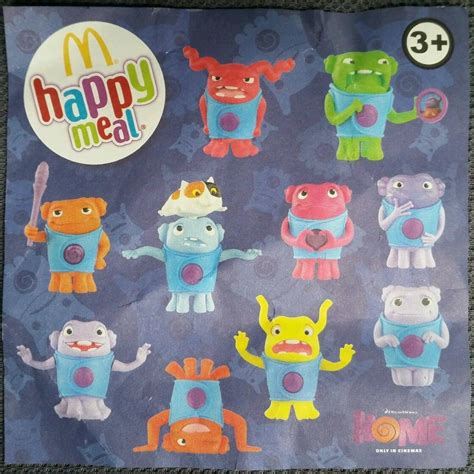 Mcdonalds Happy Meal Toys - 'DREAMWORKS' HOME (2015) Full set of 10 ...