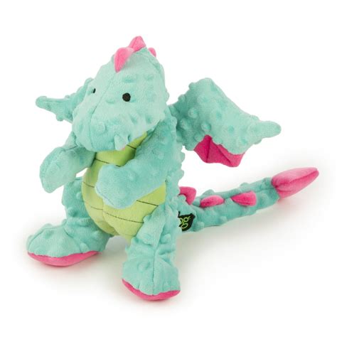 goDog Dragons Plush Dog Toys with Squeakers, Large, Seafoam - Walmart ...