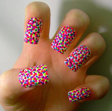 Rainbow Polka Dot Nails Pictures, Photos, and Images for Facebook ...