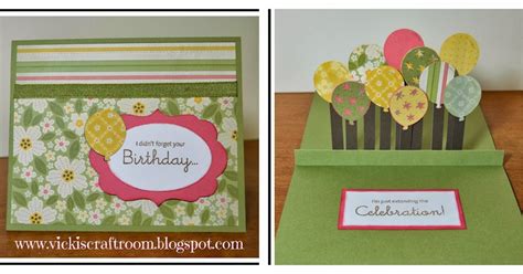 Vicki's Craft Room: Balloon Pop up card