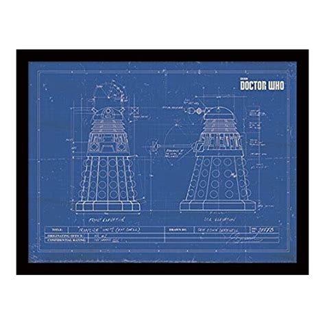 Buy Doctor Who Dalek Blueprint Framed Print in wholesale online!