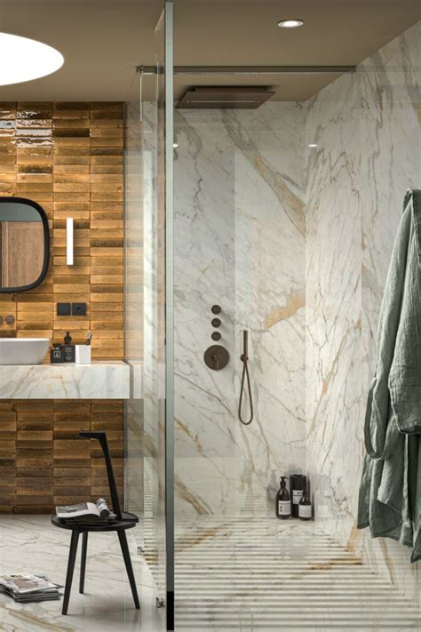 Marble look shower wall tile in 2024 | Shower wall tile, Shower wall ...