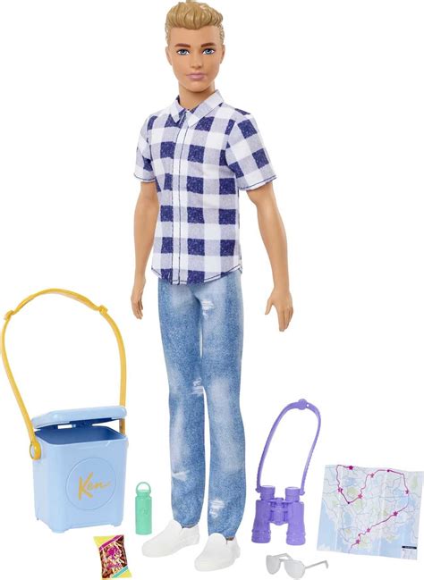 Barbie It Takes Two Ken Doll & Camping Accessories, Blonde Doll with ...