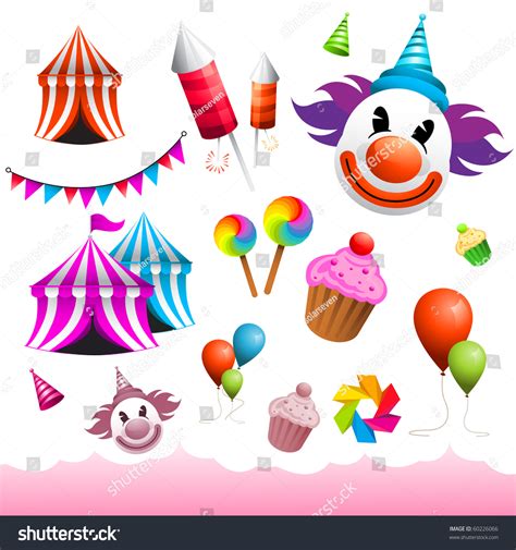 A Collection Of Vector Carnival Design Elements. - 60226066 : Shutterstock