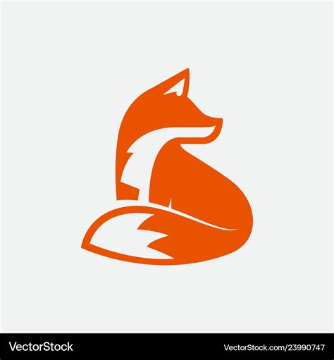 Fox logo design Royalty Free Vector Image - VectorStock