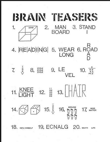 7 Best Images of Brain Training Worksheets Printable - Printable Brain ...