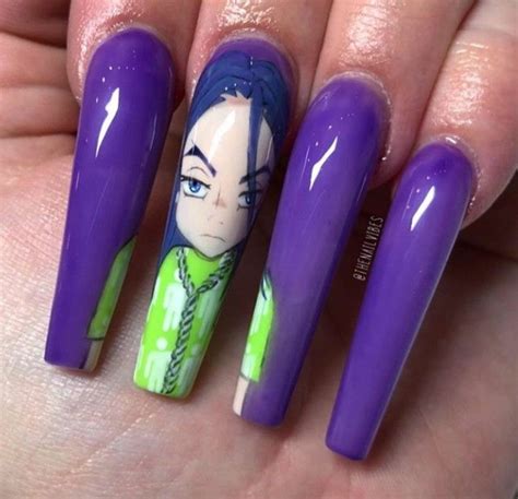 Billie Eilish nail inspo | Nails only, Fire nails, Concert nails