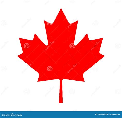 Canadian Maple Leaf from Flag Stock Vector - Illustration of banner ...