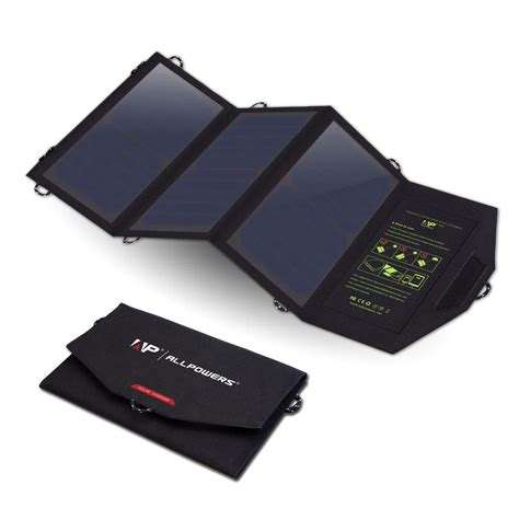 21W Dual USB Solar Charger, PowerPort Solar Panel Charger for iPhone 7 ...