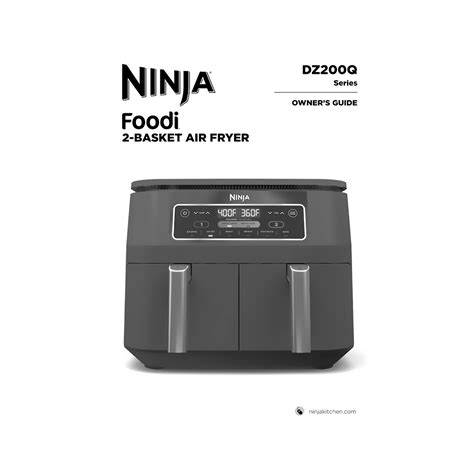 Ninja Foodi 2-basket Air Fryer DZ201QNV User Manual