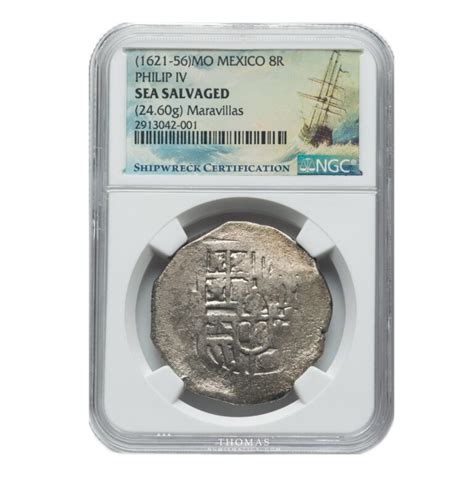 Coin - Mexico - 8 reales Mexico - shipwreck Treasure - Maravillas ...