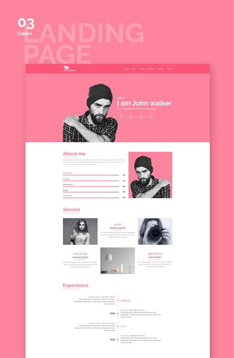 Free Portfolio Template :: Behance