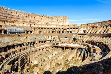 Premium Photo | Colosseum inside rome italy