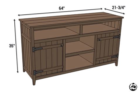 Rustic Media Center { Free DIY Plans } Rogue Engineer