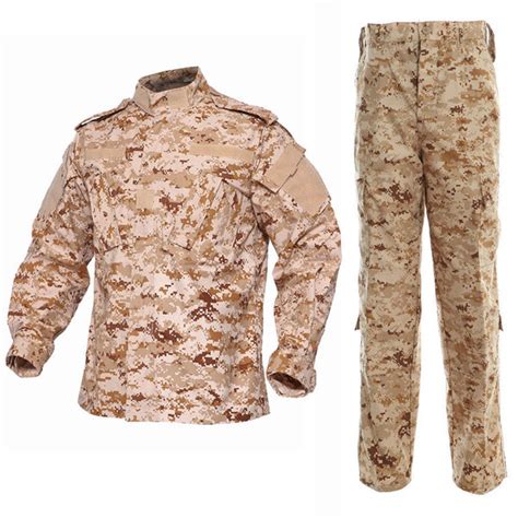 AOR1 Digital Desert BDU Combat Pants + Jacket Set 65/35 Poly/Cotton Ri ...