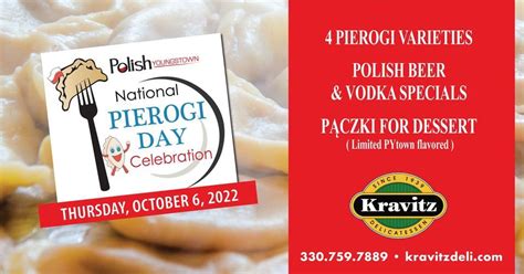 National Pierogi Day Celebration 2022, Kravitz Deli, Youngstown, 6 ...