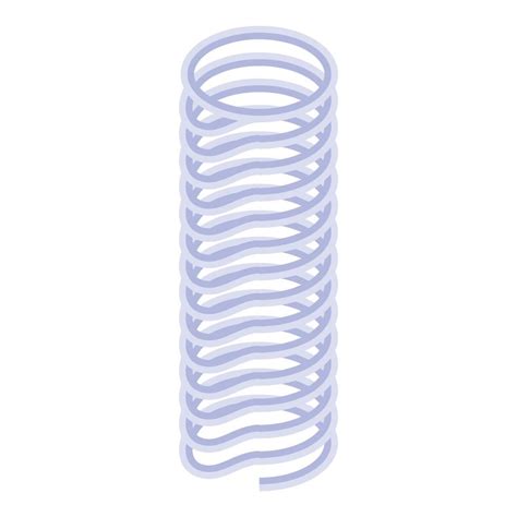 Energy coil icon, isometric style 15674762 Vector Art at Vecteezy