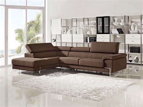 Modern Brown Sectional Sofa VG316 | Fabric Sectional Sofas