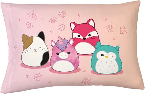 Amazon.com: Squishmallows Bedding Silky Satin Standard Beauty Silky ...