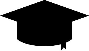 Graduation cap silhouette - Free Vector Silhouettes | Creazilla