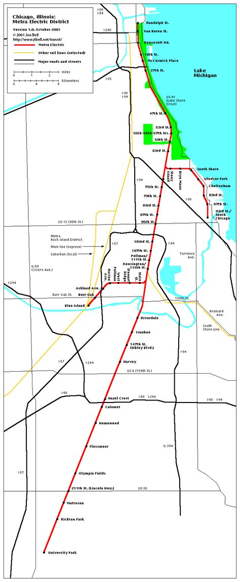 Metra Train Map