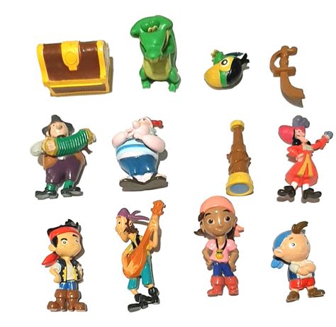 Jake and the Neverland Pirates Birthday Cake Toppers Lot of 12 - Etsy