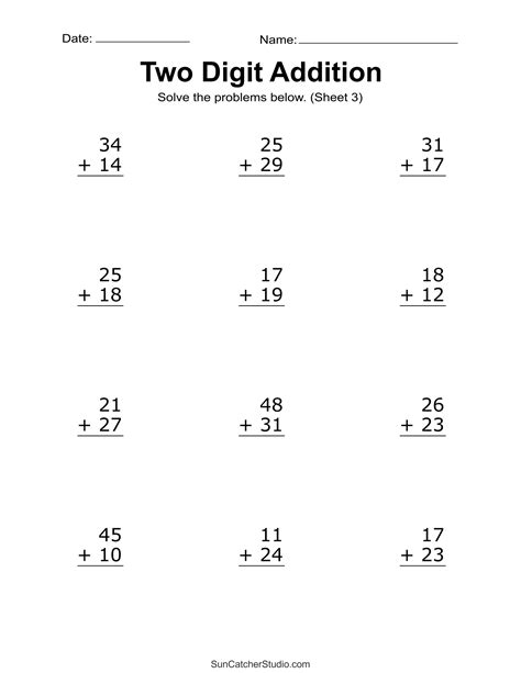 Grade 3 Math Addition Worksheets - Worksheets For Kindergarten