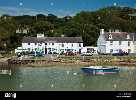 The Ship Inn on the quayside at Red Wharf Bay on the Isle of Anglesey ...